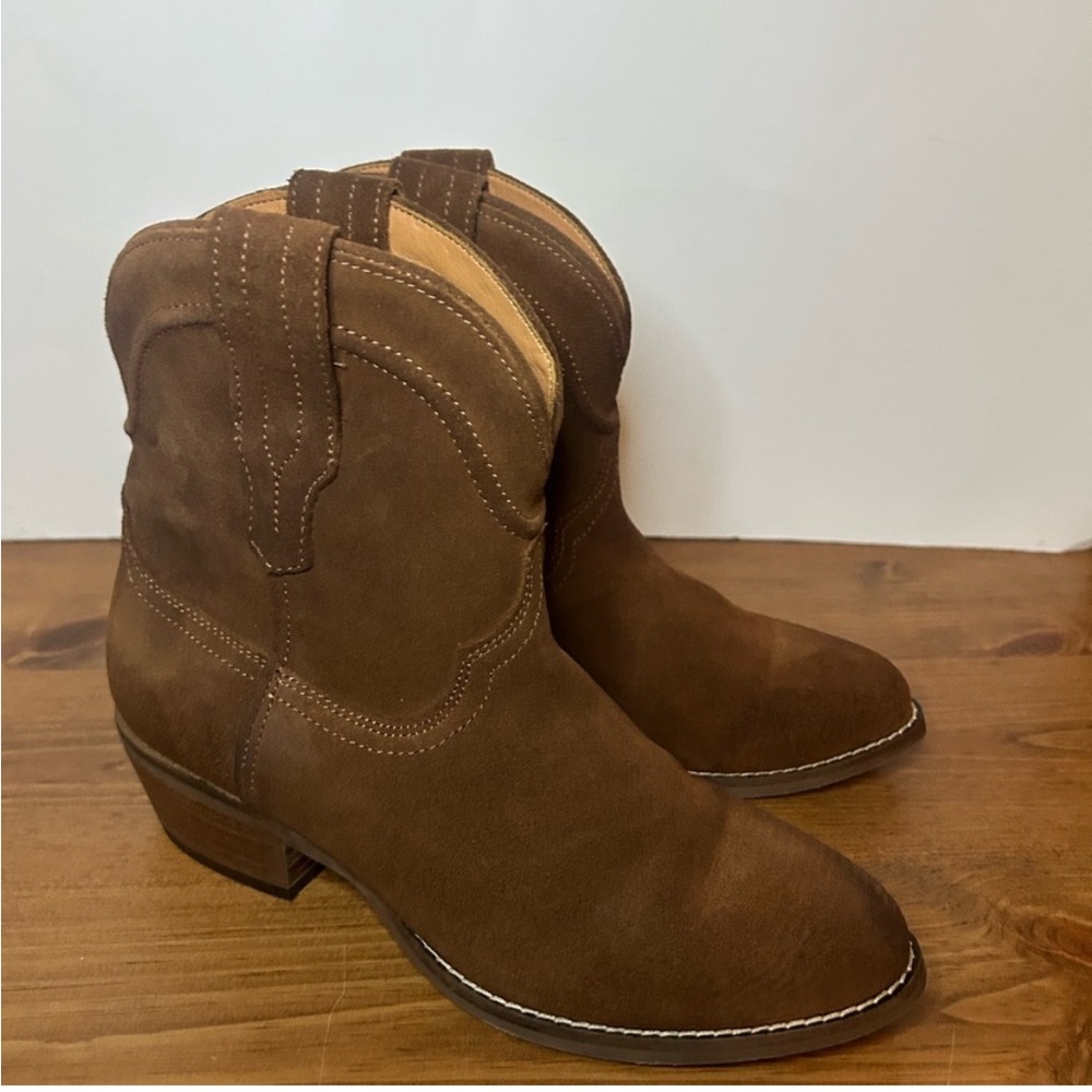 Dingo Women’s Whiskey Suede Brown Cowboy Boots 7W